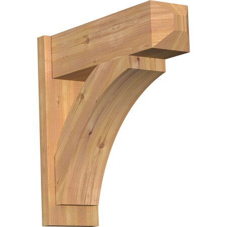 Ekena Millwork Thorton Smooth Craftsman Outlooker, Western Red Cedar, 7 1/2"W x 24"D x 24"H OUT08X24X24THR04SWR